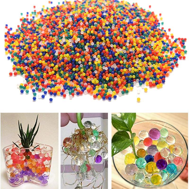 10000 Stks partij Water Kralen Parel Vormige Crystal Bodem Water Kralen Mud Grow Magic Jelly Ballen