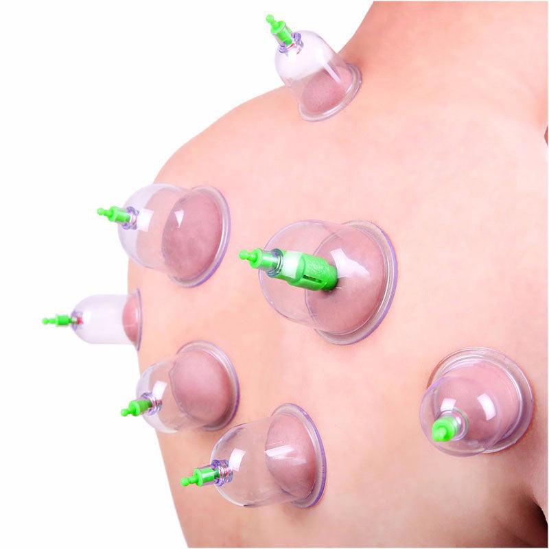 12 Stks 1 Set Vacuüm Cupping Medische Apparaat Set Body Ontspanning Stress Back Massager