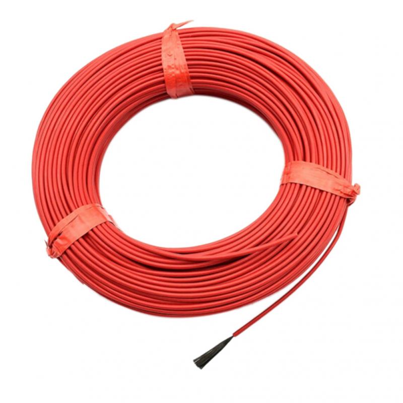 1 Roll 20 M 12 K 33Ohm Infrarood Verwarming Vloerverwarming Kabel Systeem 3.0mm Ptfe Koolstofvezel