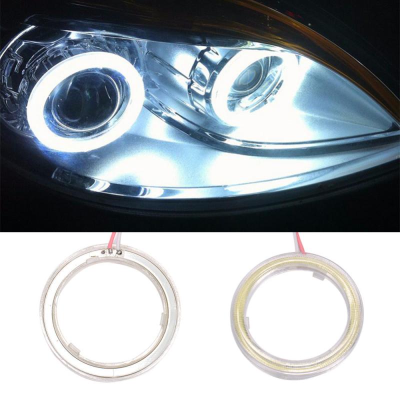 2 STKS 60mm COB Chips Angel Eye Auto Halo Rings Koplamp Cars Angel Eyes Motorfiets Auto DRL LED 12 V