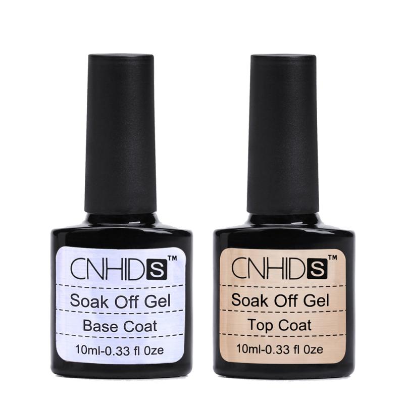 2 stks partij Nagellak Nail Gel Top Coat Top het af Base Coat Foundation voor UV Gel Polish LULAA