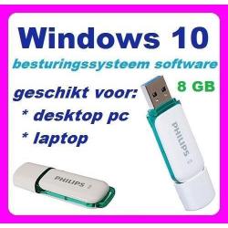 Windows 10 Professional software installatie USB stick 8gb