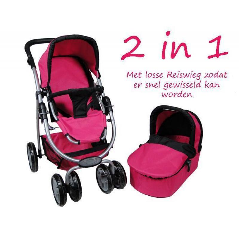 112goedkoop roze poppenwagen /buggy /poppen