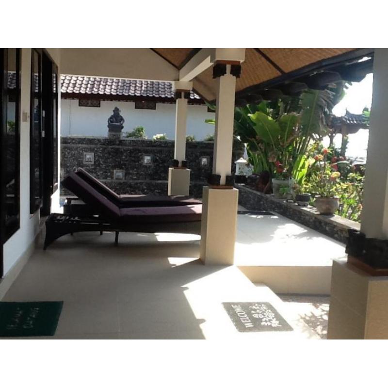 Bali bungalow aan zee te huur
