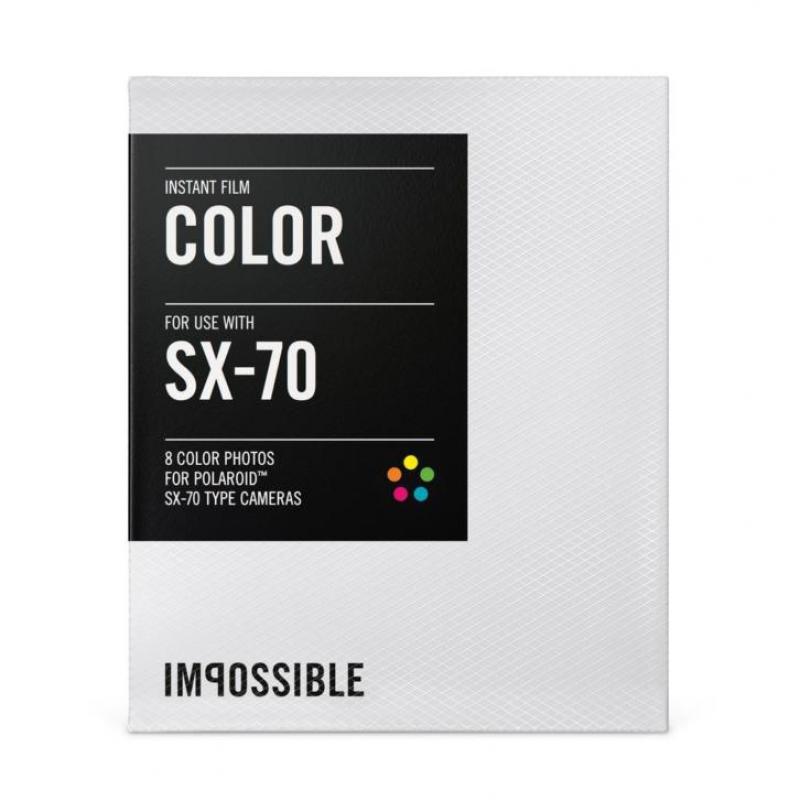 IMPOSSIBLE SX 70 color (Polaroid Impossible film Instant 20)