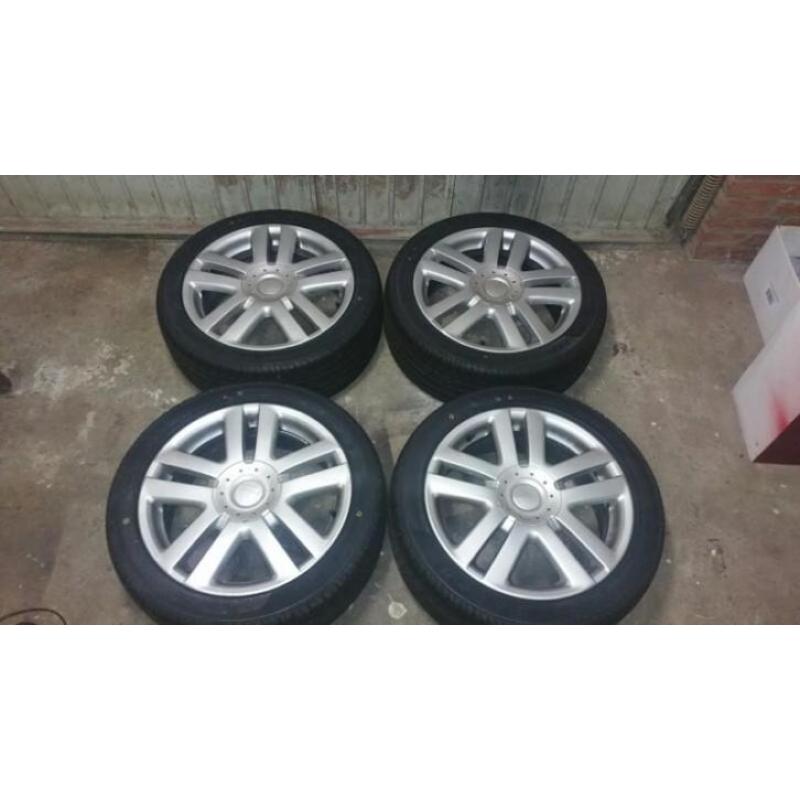 17 inch 5x100 5x112 velgen nieuwe banden vw audi seat skoda