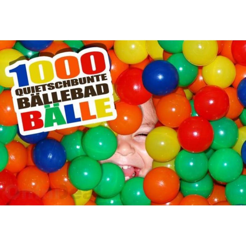 1000 ballen voor ballenbak bak of vrijgezellen feest