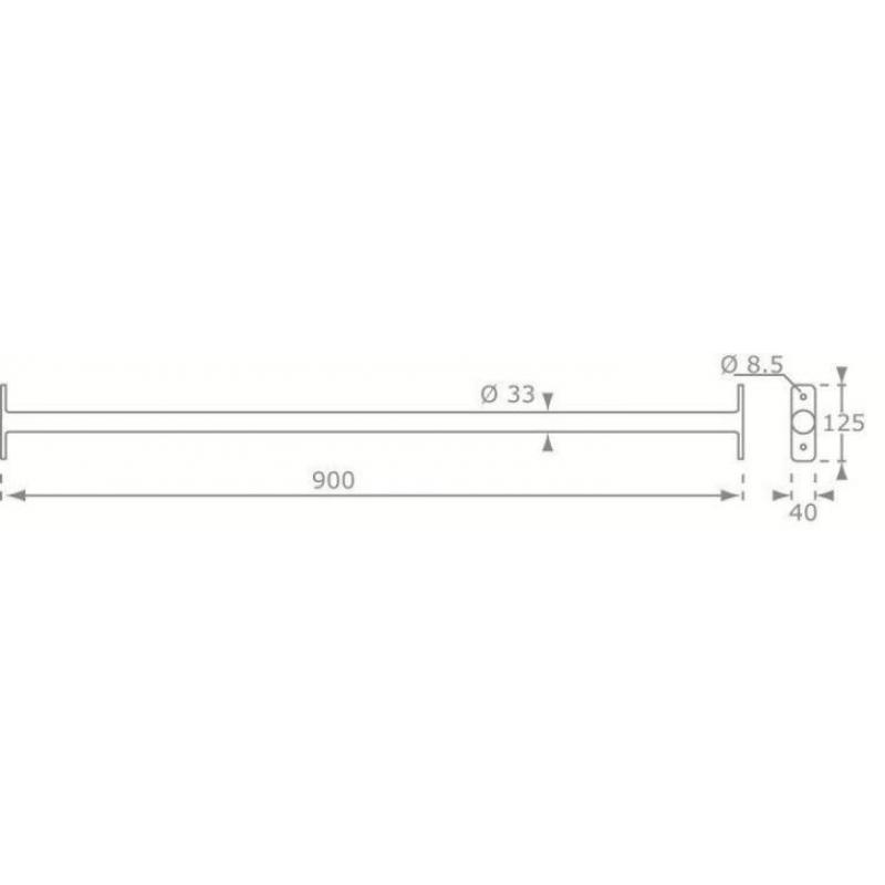 duikelrek rekstok tuimelrek 90cm met Palen Duo