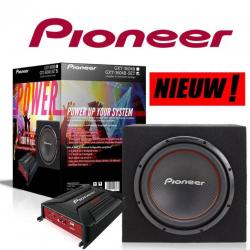 Pioneer 1300Watt Auto Subwoofer + Kist met Versterker €147 !