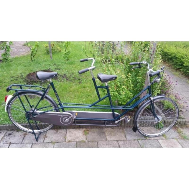 Als nieuw! Supernette Gazelle tandem met 3 speed 56cm V+A