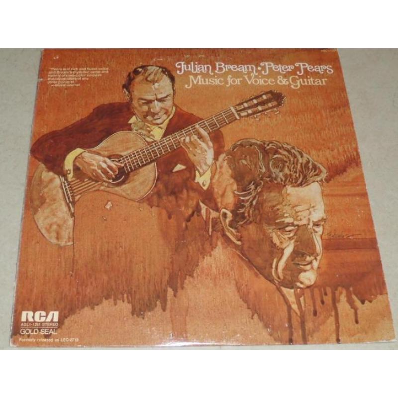 Julian Bream & Peter Pears - Music For Voice & Guitar LP