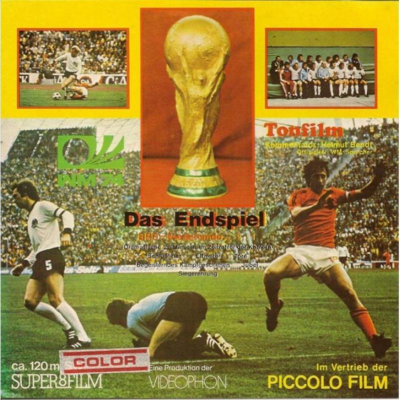 2 WK 1974 en 1 WK 1978 Super 8 mm, Voetbalfilms, 120 mtr.