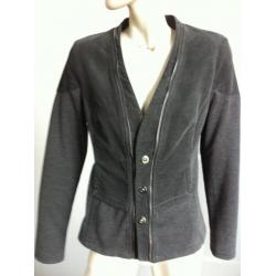 STEPS: grijs jasje sweatcolbert colbert vest Maat 40=M