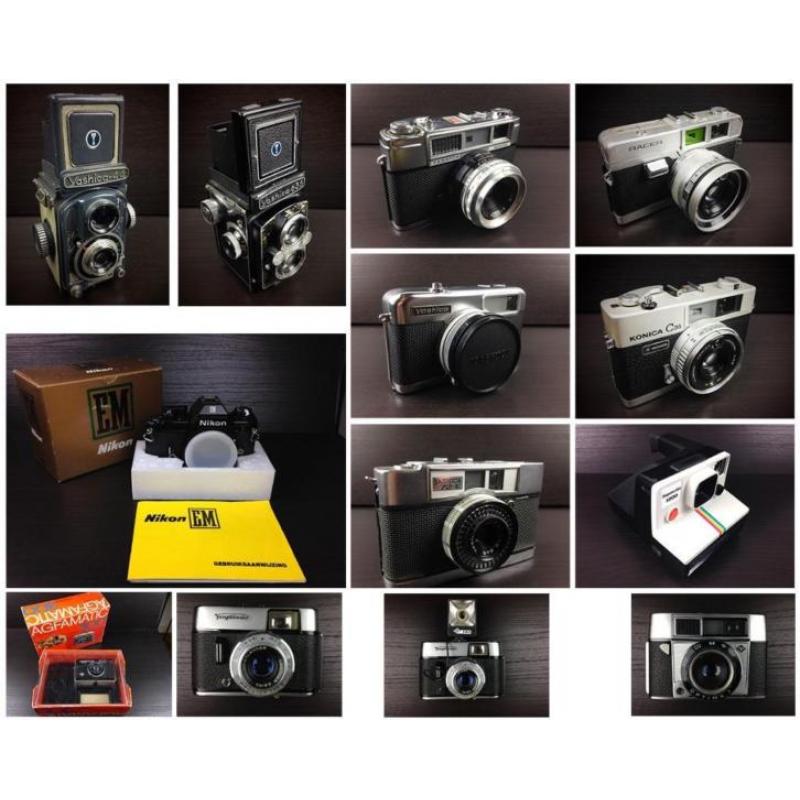 Verzameling Partij Vintage Retro camera's 13 stuks