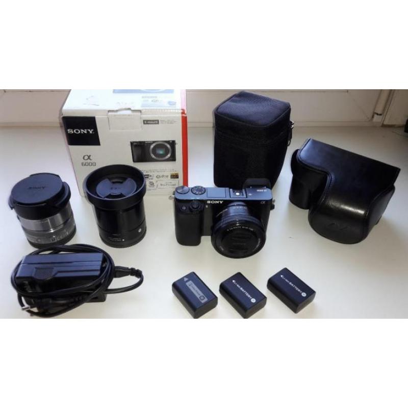 >> Sony A6000 + Vele Extra's, Overcompleet!