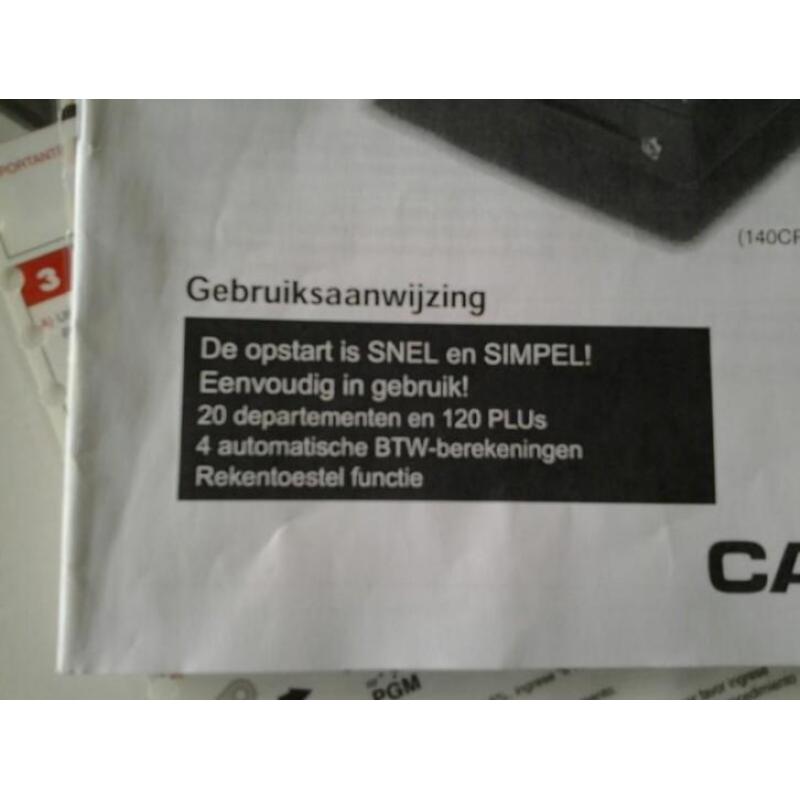 Nieuwe kassa van casio