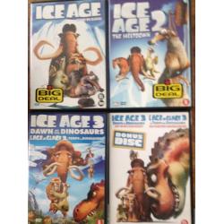 Dvd's iceage deel 1 tm 3 +bonus