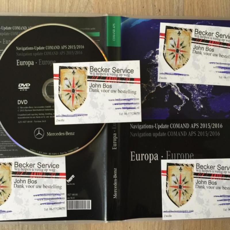 Mercedes Europa Comand + 50 APS - 2016 DVD CD s NTG4 / W204