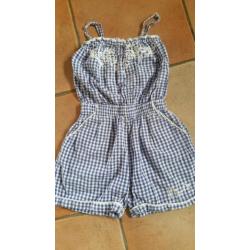 Mim Pi ruitjes jumpsuit maat 116 ( 6 )