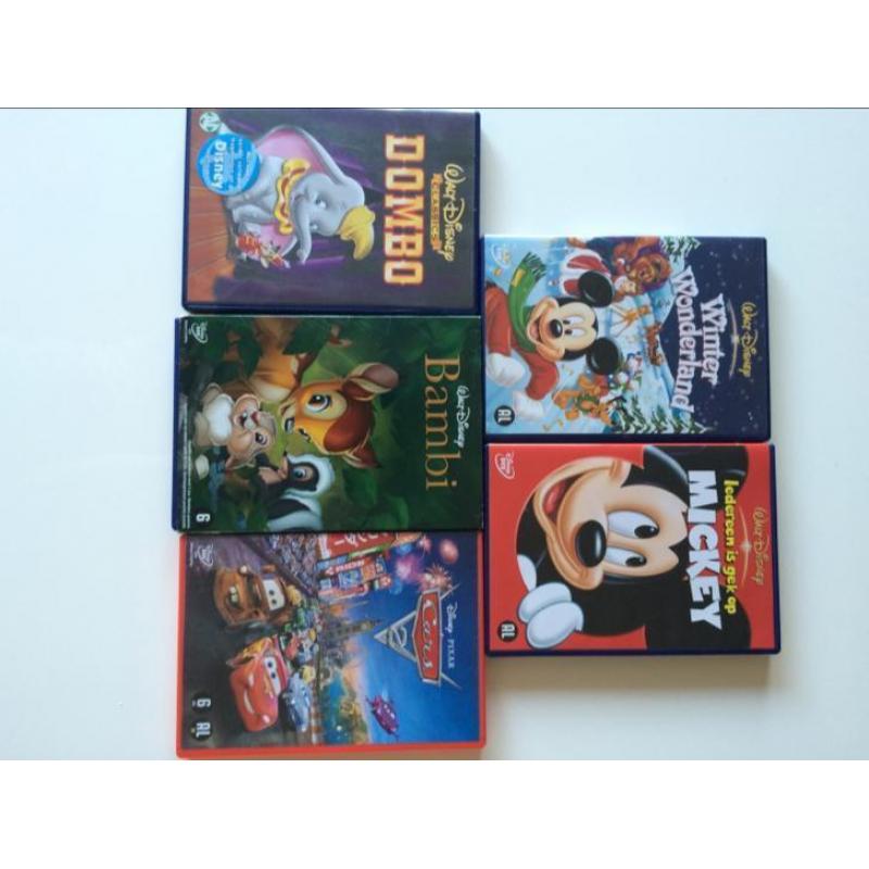 Walt Disney DVD's. € 1,25 per stuk