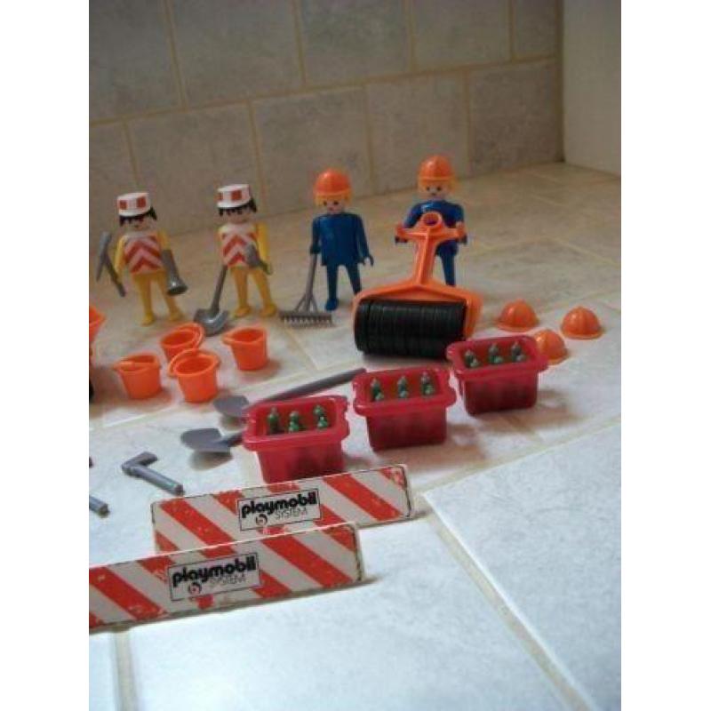 Playmobil ( Klicky ) / Wegwerkers en accessoires / Vintage