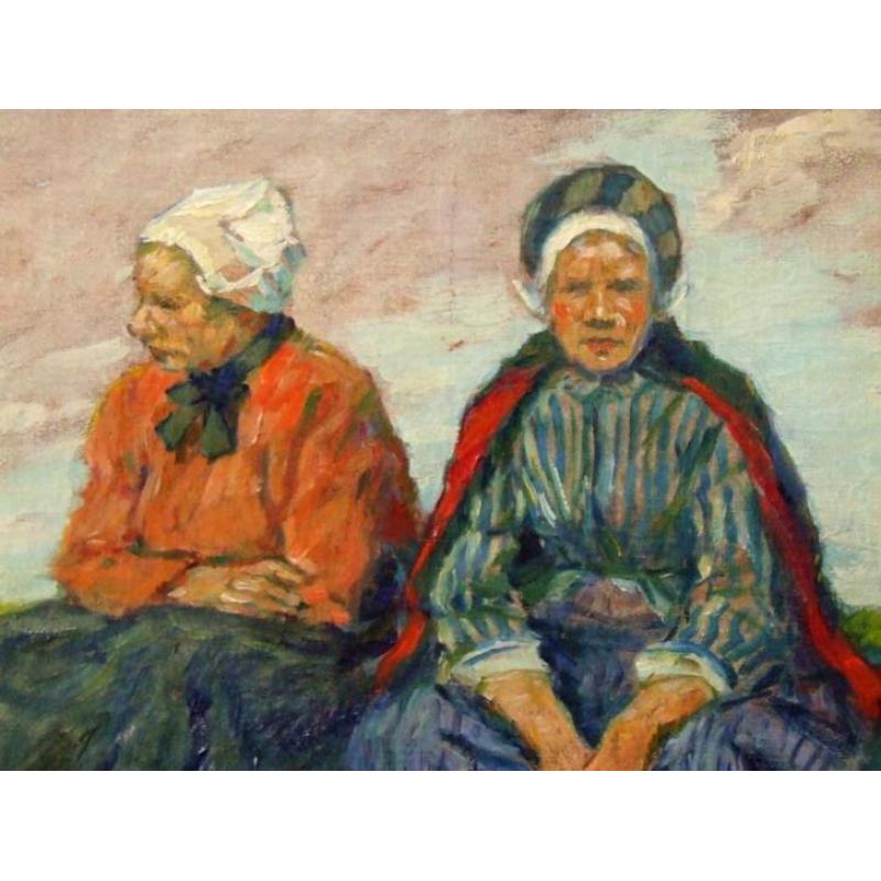 J.H. Muller " Zandvoortse vrouwen in het duin" ca. 1895