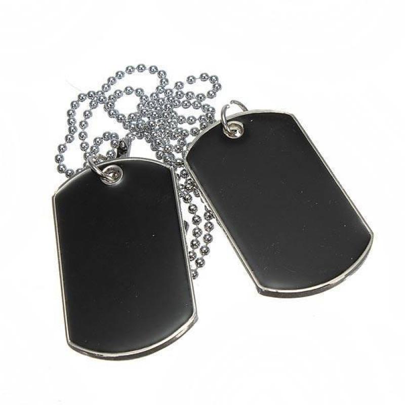 Dog Tags 2 Stuks met Ketting