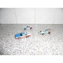 3x Aurora Racebaan autotjes (1/87)