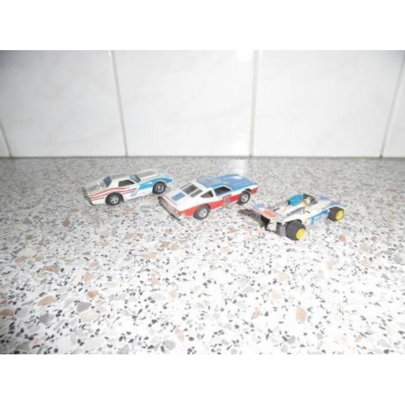 3x Aurora Racebaan autotjes (1/87)