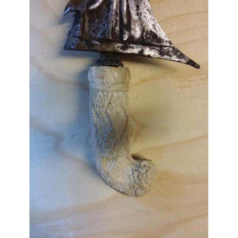 Keris / kris madura daunan met handvat van been of ivoor