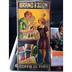 Schitterend blik reclamebord Brand & Zoon Tiel rond 1930