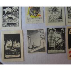 verzameling Ex-Libris 21 stuks