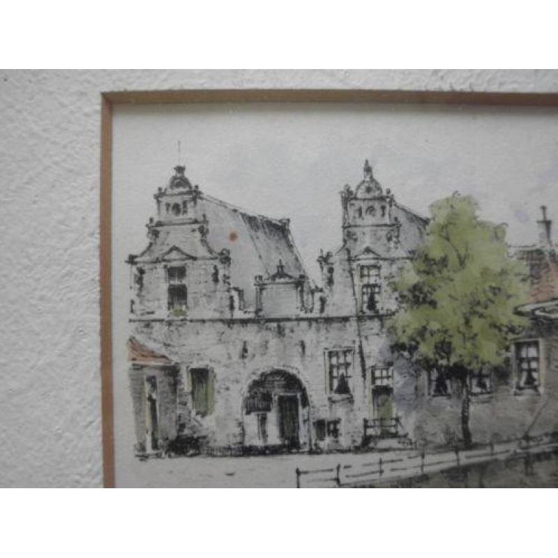 zierikzee n.havenpoort aquarel