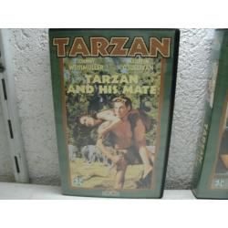 VHS tarzan 5 films jhonny weismuller