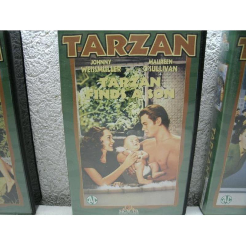 VHS tarzan 5 films jhonny weismuller