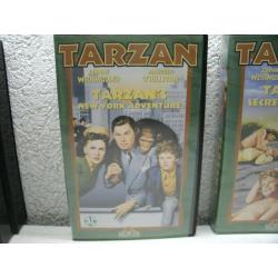 VHS tarzan 5 films jhonny weismuller