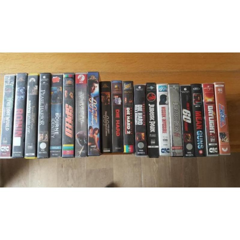 diverse vhs speelfilms 19 stuks