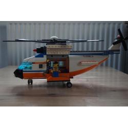 Lego city 7738 kustwacht helikopter met reddingsboot en haai