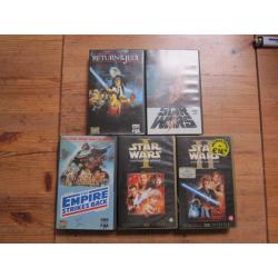 Eerste vijf delen van Star Wars op VHS