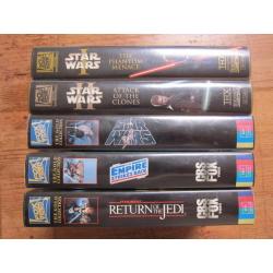 Eerste vijf delen van Star Wars op VHS