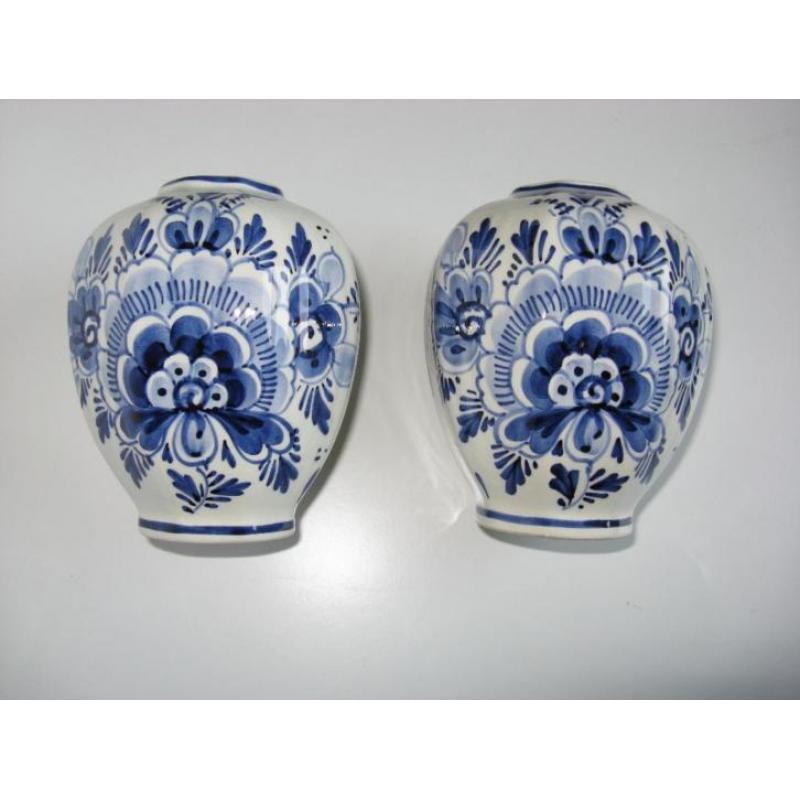 2 Delfts blue Orginal Delft. Handremalt No: 3027 Geen onzin