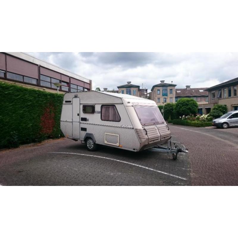 Kip KL 40 T (1987) met voortent, luifel en fietsendrager