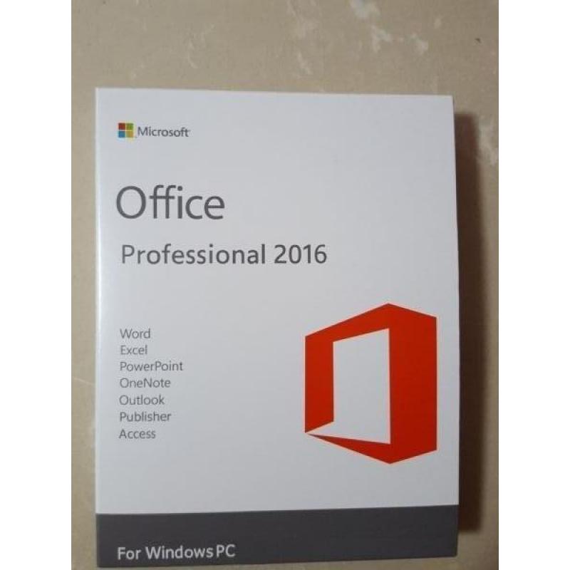 Microsoft Office pro2016 Professional inc licentie pc en mac