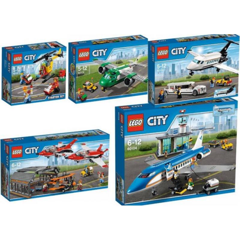 Lego City Vliegveld ACTIE set 60100 60101 60102 60103 60104