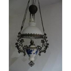 olielamp antieke hanglamp