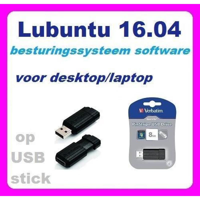 Windows 7 alternatief: Lubuntu 16.04 install USB stick