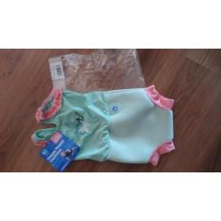 Baby girl Happy Nappy swim suit Costume Large 6 - 14months