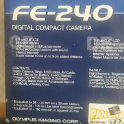 Olympus fe-240 foto/video camera