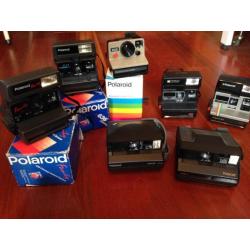 verzameling polaroid camera's 8 stuks