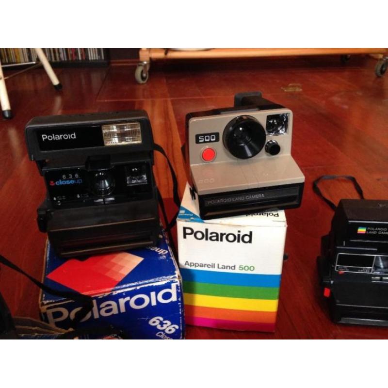 verzameling polaroid camera's 8 stuks